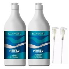 Kit Mirtilo Shampoo + Condicionador 1L Lowell + Valvulas