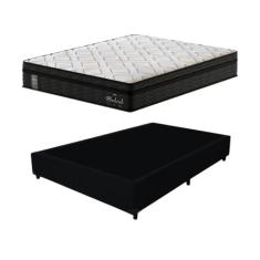 Cama Box Casal + Colchão Mola Ensacada Probel Madrid Pillow Euro Casal