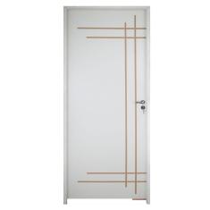 Porta Belissima 9 Prime Batente 14 Cm Fechadura Stilo Externa 72 X 2,10 Lado Direito.