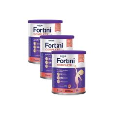 Kit 3 Fortini Complete Sabor Vitamina de Frutas 800g