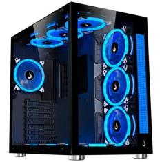 Gabinete Gamer Rise Mode Galaxy Glass Sound, Mid Tower, RGB, LED, Late