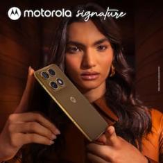 Smartphone Motorola Signature 6.8” 512GB 5G 165Hz Câmera Tripla 50MP