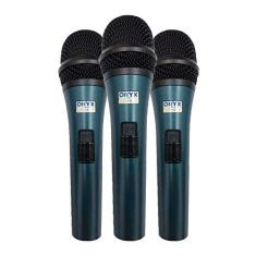 Kit 3 Microfones Com Fio TK-51C Onyx