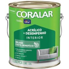 Tinta Acrílica Coralar Camurça 3,6 Litros - Coral - Tintas Coral