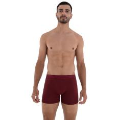 Cueca Lupo Boxer Algodão Com Elastano Vinho
