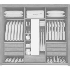 Guarda Roupa Casal 3 Portas 7 Gavetas - Pacioli Plus - Móveis Bettio