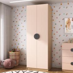 Guarda Roupa Infantil Modulado 2 Portas com Nichos e 2 Gavetas Joy Kids CabeCasa MadeiraMadeira Salmão/Avena