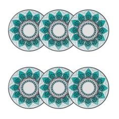 Conjunto de Pratos de Sobremesa 06 Peças Serene Oxford