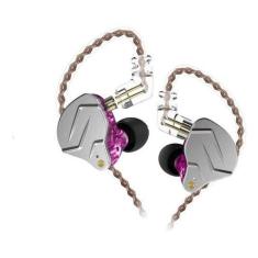 Fone De Retorno Kz Zsn Pro Sem Microfone + Estojo, Violeta Sem Microfo