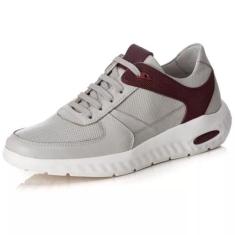 Tênis Sneaker Palmilha Gel Masculino Comfort Ref: 9000 - Ranster, Gelo