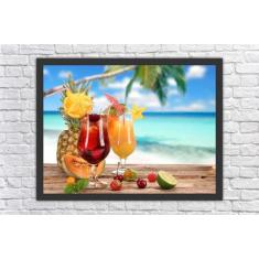 Quadro Decorativo Drinks Bebidas Bar Gourmet Restaurantes Decorações C