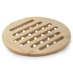 Descanso de Panela Redondo Ecokitchen em Bambu 19 cm Mimo Style