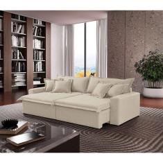 Sofá Montreal Linho 02 Módulos De 80cm B25cm Meu Sofá Online A302 Linho Branco