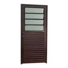 Porta Basculante Super 25 Vidro Boreal 210x86cm Brimak Corten