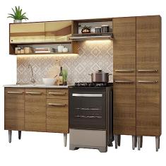 Armário de Cozinha Compacta 229cm com Pia Rustic Emilly Madesa 11