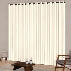 Cortina Para Janela 2,00M X 1,70M Tecido Oxford Palha