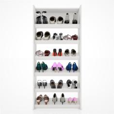 Armário Sapateira Multiuso Paris - Lumil Móveis Branco