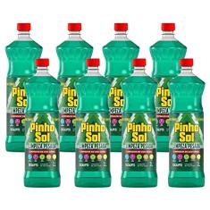 Kit Limpador Diluível Pinho Sol Limpeza Pesada Eucalipto 1l com 8 unidades