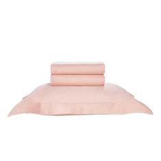 Jogo De Cama Solteiro 270 Fios 100% Algodão - Karsten Rosa