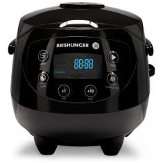 Panela de Arroz Elétrica 840mL, com Controle de Temperatura, 110v, REISHUNGER, Preto