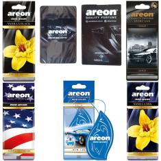 Kit com 5 Perfumes Pra Carro Cheirinho Areon e Baralho Areon