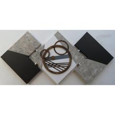 Quadro Abstrato Decorativo - 57x120cm