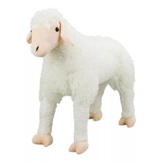 Ovelha Branca Realista 70cm - Pelúcia