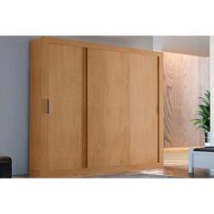 Guarda Roupa Casal 3 Portas de Correr e 4 Gavetas Veneza Naturale - Ru