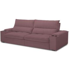 Sofá Retrátil Reclinável Para Sala de Estar Living 280cm Nápoles F04 V