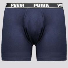 Cueca Puma Boxer Cotton Marinho, P