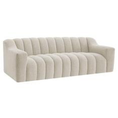 Sofá 2 Lugares Luxo Recepção Escritorio Sala Elegance 180cm Bouclé - A