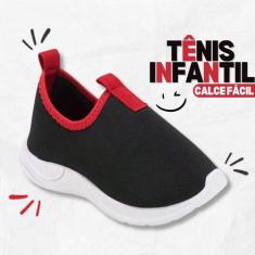 Tênis Calce Fácil Infantil Liso Pratico E Confortável - Uniflex, 22, P