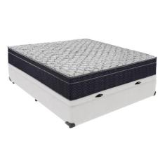 Cama Box Baú Branco Colchão Víuvo Ortobom Airtech