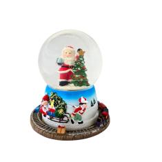 Enfeite Globo De Natal Musical- Neve- Led Colorido 16.50cm