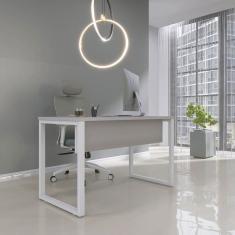 Mesa Madeira 120 X 60 M120-60p25tub Cinza Branco