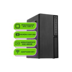 Computador PC CPU Intel i5 8GB Memoria Ram SSD 480GB Bivolt