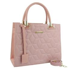 Bolsa Feminina Grande Shopper Matelassê Tote Alça Removível-Feminino