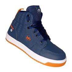 Tênis Infantil Napa Cano Médio Menino Via Vip Juvenil VV3809-Masculino