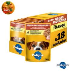 Pedigree Sache PROMOÇÃO DOG RAÇAS PEQUENAS SABOR FRANGO 100G KIT 18 UN