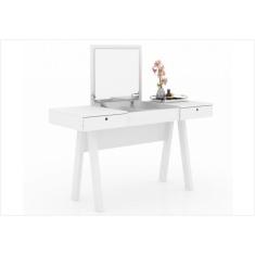 Penteadeira Com Espelho E 02 Gavetas Pe2002 Branco - Tecno Mobili