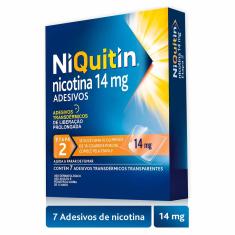NiQuitin 14mg Adesivos para Parar de Fumar 7 unidades Perrigo 7 Adesivos Transdérmico
