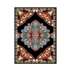 Tapete e tapete estilo retrô boêmio colorido persa geométrico étnico para sala de estar, quarto, cozinha, cabeceira