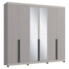 Guarda-Roupas Casal 6 Portas com Espelhos Multimóveis CR35242