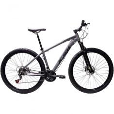 Bicicleta Aro 29 Ksw Xlt 24v Freio A Disco Suspensão Mountain Bike Alumínio Grafite 17