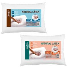 Kit de Travesseiros Látex Natural - Médio e Alto - Duoflex