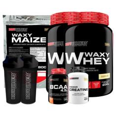 Kit 2 Waxy Whey 900G+ Waxy Maize 800G+ Power - Bodybuilders