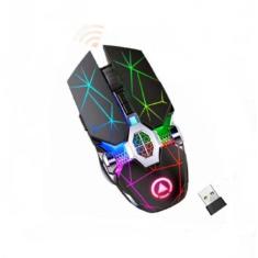 Mouse Silencioso Sem Fio Recarregável Led