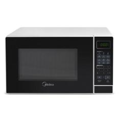 Micro-ondas 20L Branco Porta Preta Minuto Fácil Midea, Branco e Preto,