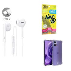Fone De Ouvido + Capinha Motorola Edge30 Neo + Película 9D