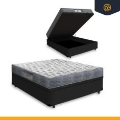 Cama Box Baú com Colchão de Espuma D33 Ortobom Iso 100 Viúva 128 cm, P
